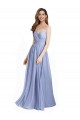 A-Linien Chiffon Spitze Lange Brautjungfernkleider