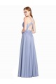 A-Linien Chiffon Spitze Lange Brautjungfernkleider