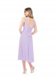 Lila A-Linien Midi Chiffon Kurze Brautjungfernkleider / Cocktailkleider / Heimkehr Kleider